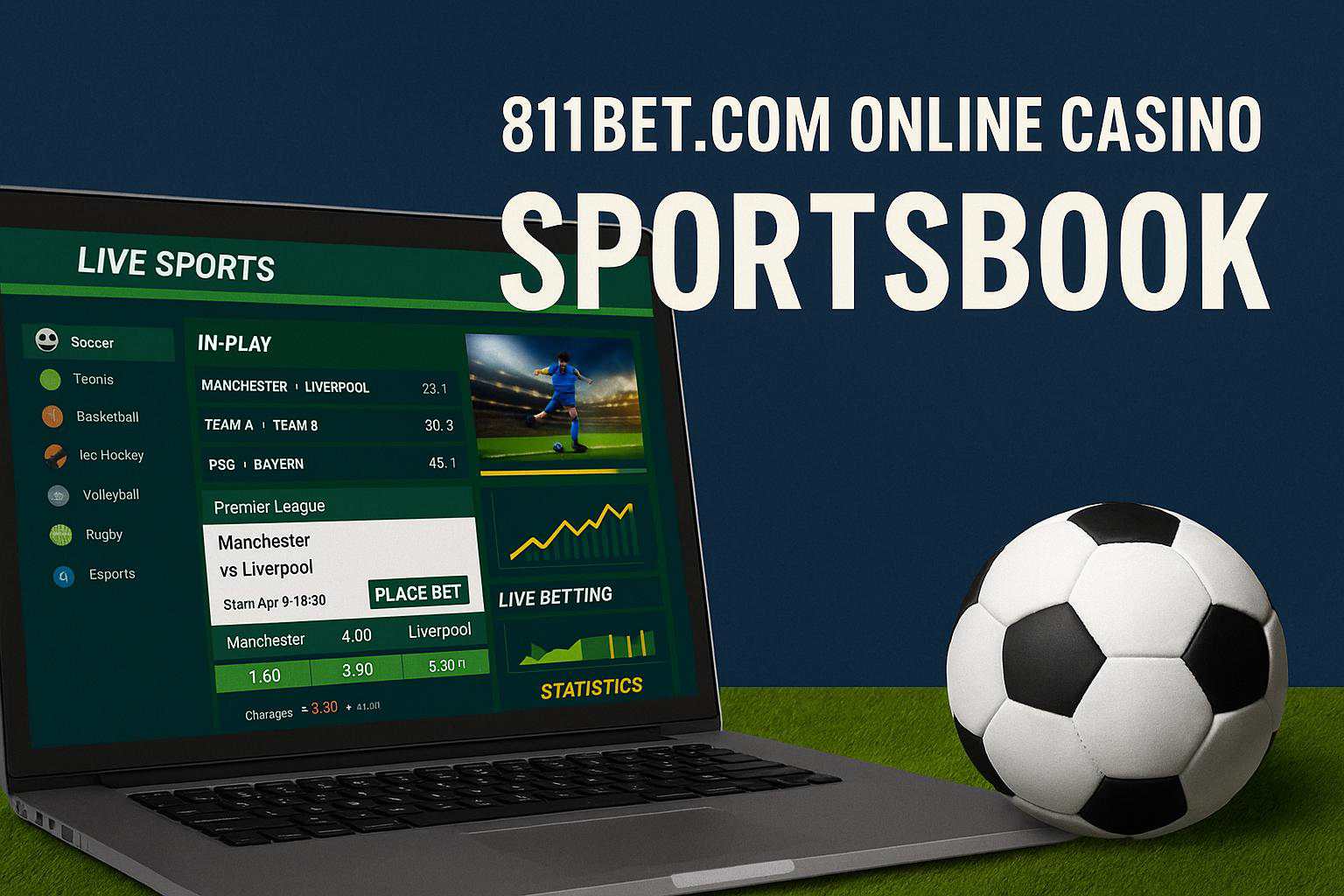 Apostas esportivas no cassino online 811BET.COM  